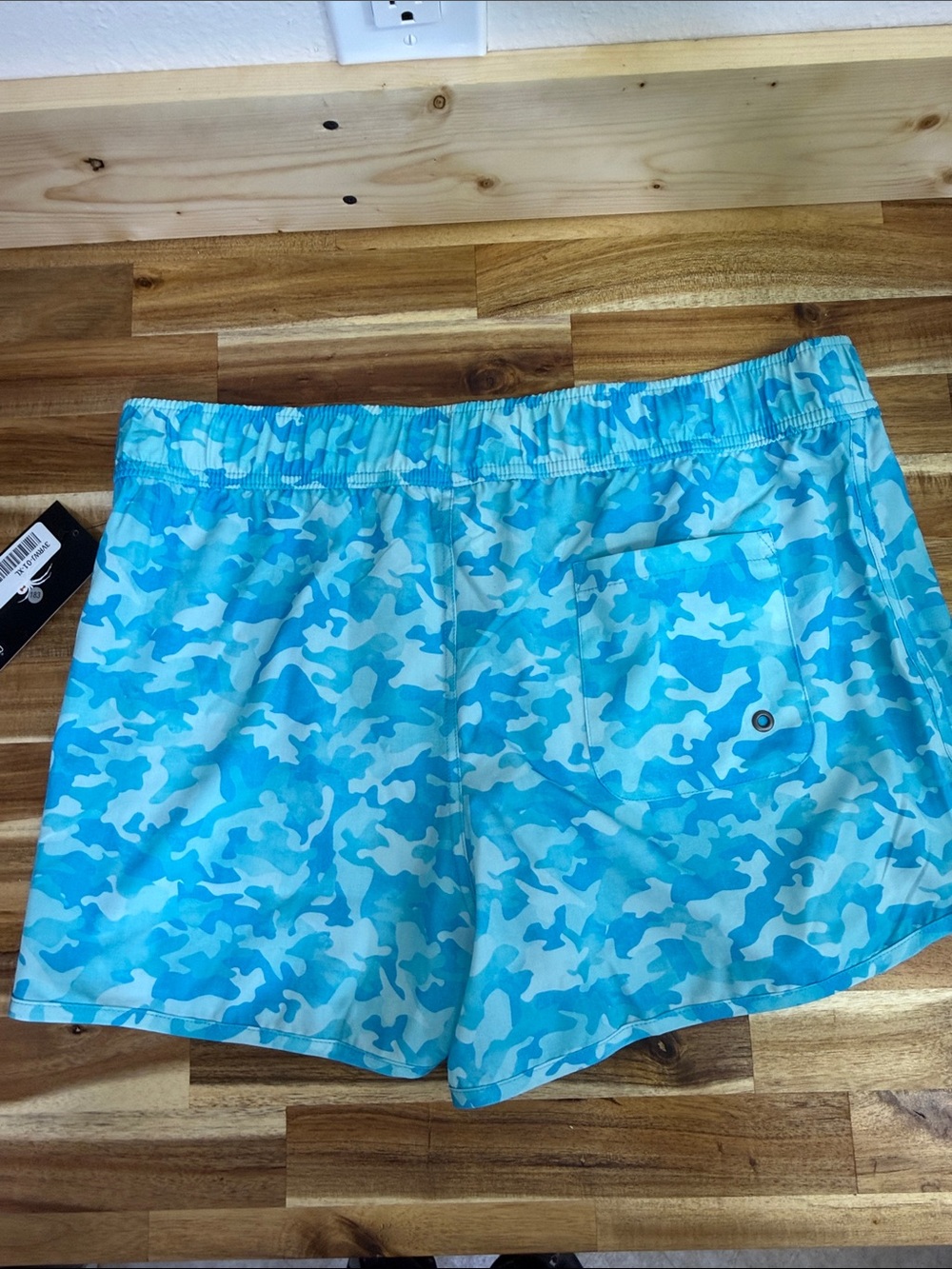 Spyder Women's Blue Camo Athletic Shorts - Picture 3 of 5